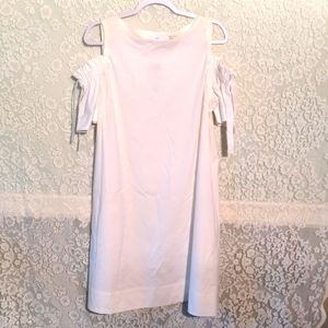 COLD SHOULDER WHITE DRESS